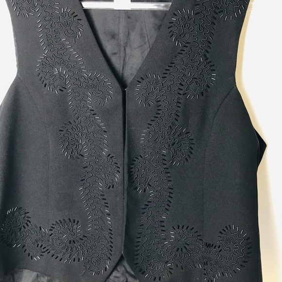 ALFRED DUNNER VEST WITH BEADING DESIGN EUC SIZE 12 - Picture 3 of 6